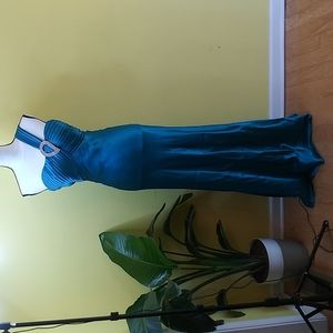 Dollar. Bluish Green Gown Size M